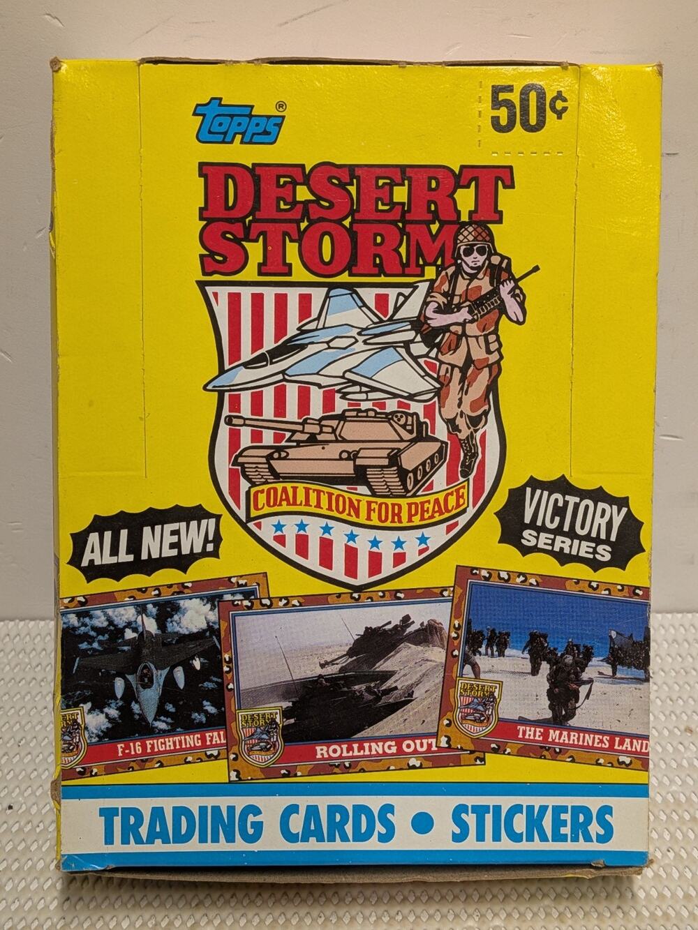 1991 Topps Desert Storm Trading Card 36ct Full Box Unopened Cards Victory Series